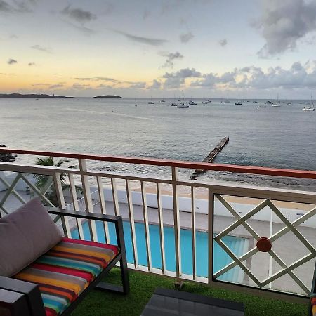 Beau Duplex Vue Mer Avec Piscine Et Acces Plage Marigot  Luaran gambar