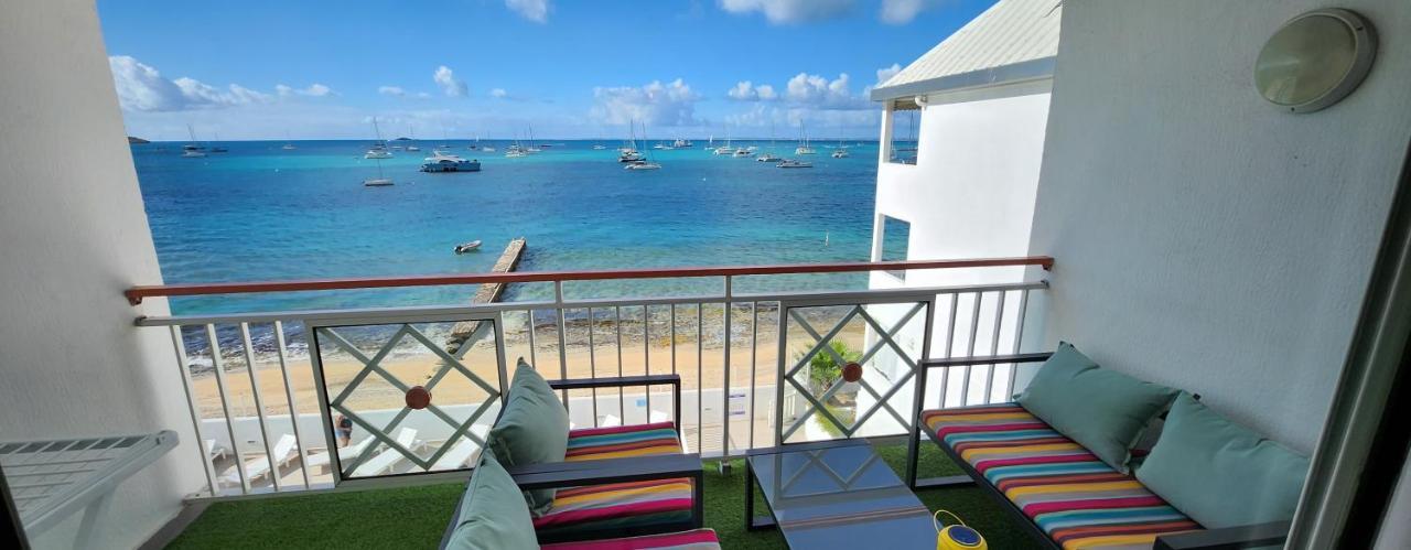 Beau Duplex Vue Mer Avec Piscine Et Acces Plage Marigot  Luaran gambar